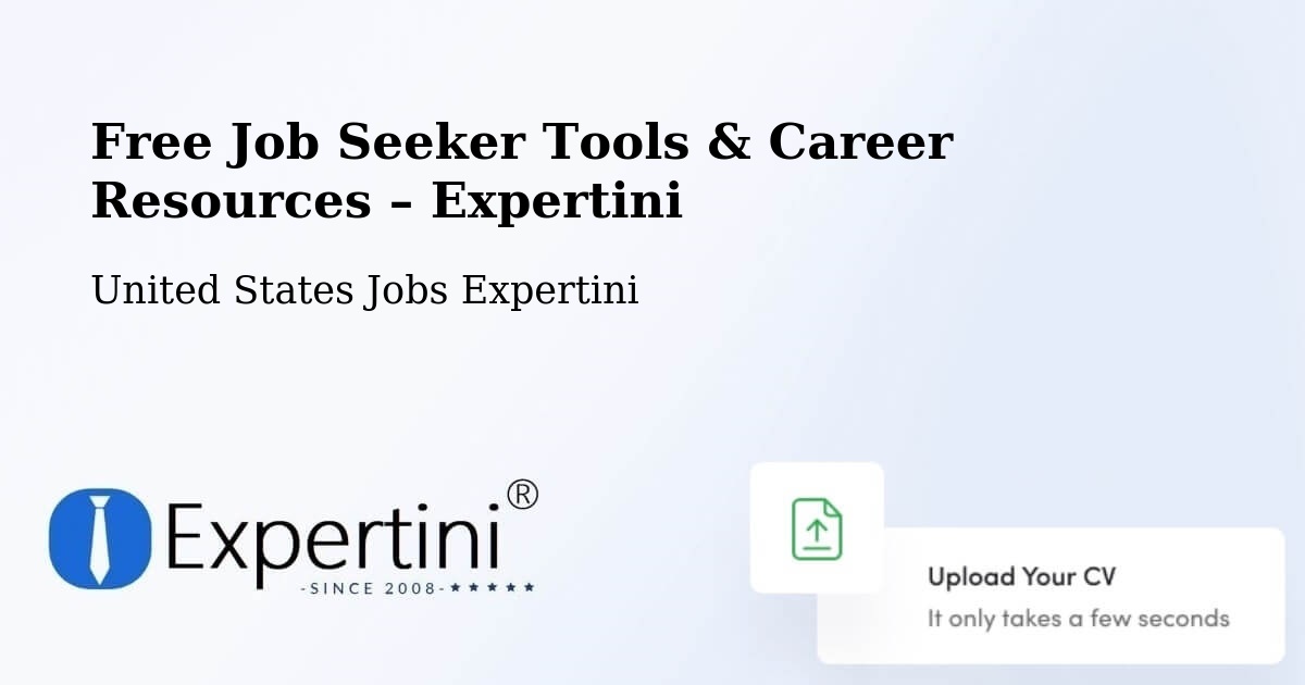 Free Job Seeker Tools & Career Resources – King - King, United States Jobs Expertini